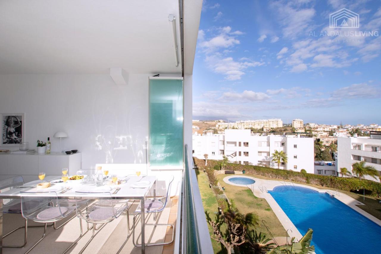 Scandinavian Style Apartment With Amazing Sea Views And South West Facing Sunny Terrace In Miraflores Walking Distance To The Beach! Màlaga Exteriér fotografie